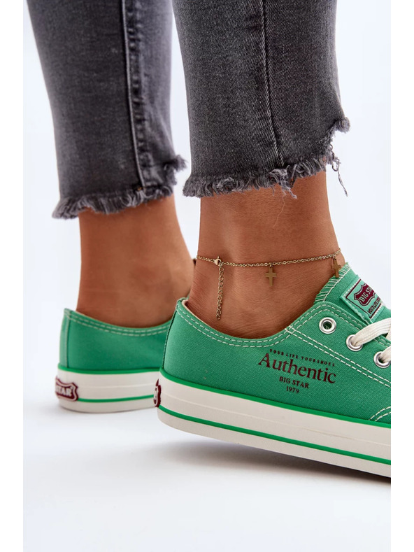 BIG STAR SHOES Дамски кецове Big Star – зелени