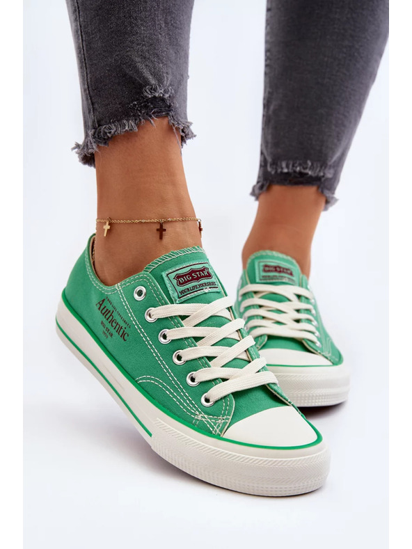 BIG STAR SHOES Дамски кецове Big Star – зелени