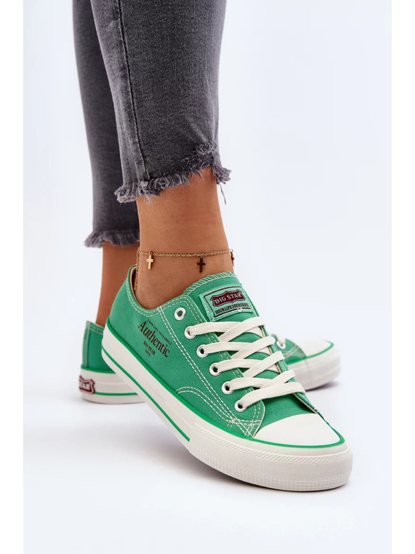 BIG STAR SHOES Дамски кецове Big Star – зелени