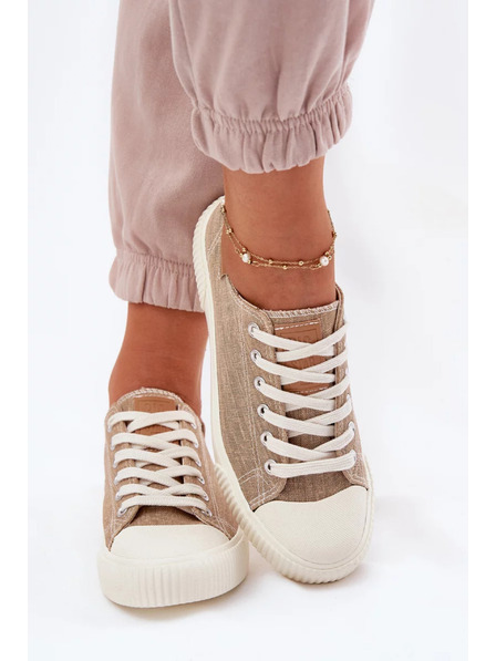 BIG STAR SHOES Женски тъканни кецове Big Star – бежови