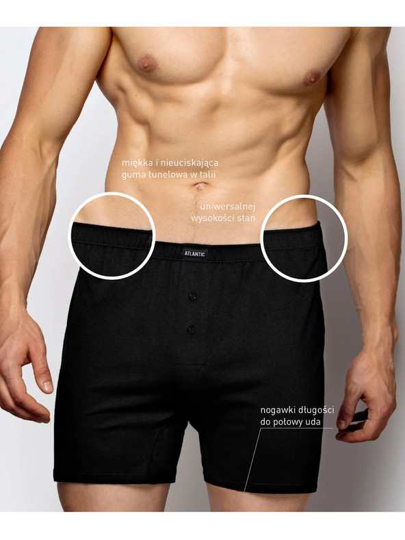 Atlantic 2-PACK Мъжки боксерки свободни