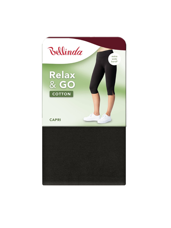 Bellinda RELAX & GO COTTON CAPRI - Дамски памучни капри - черен