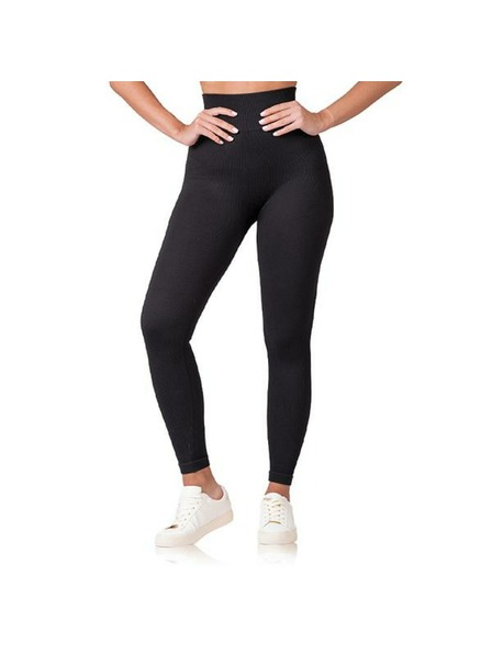 Bellinda RELAX & GO RIB OPTIC LEGGINGS - Дамски модни лосини - черна