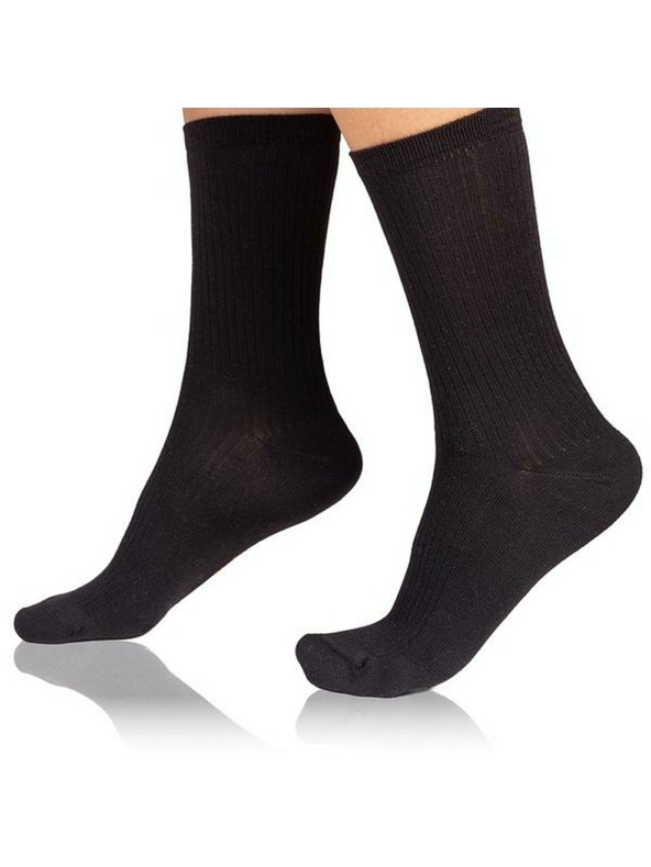 Bellinda FANCY RIB MODAL SOCKS - Дамски модални чорапи - черна