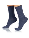 Bellinda FANCY RIB MODAL SOCKS - Дамски модални чорапи - синя