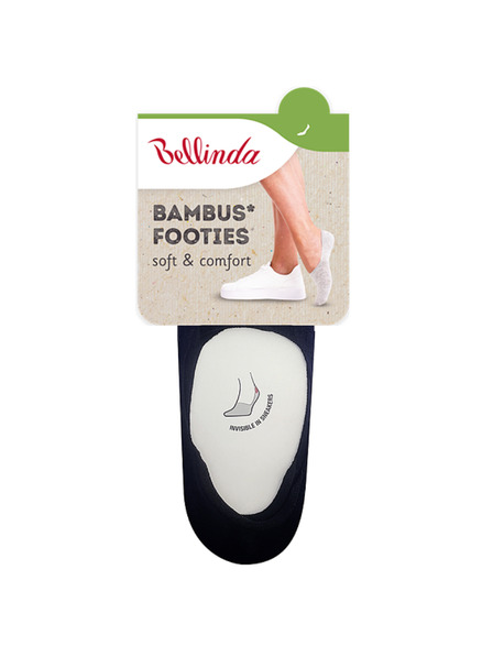 Bellinda BAMBUS FOOTIES SOCKS - Бамбукови много ниски дамски чорапи - черна