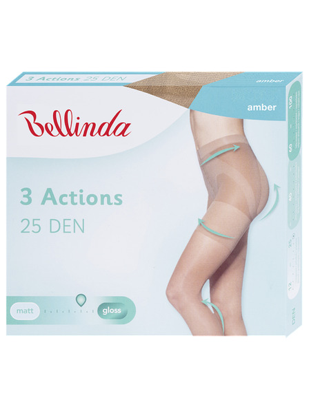 Bellinda 3ACTIONS 25 DEN - Формиращ чорапогащник - amber