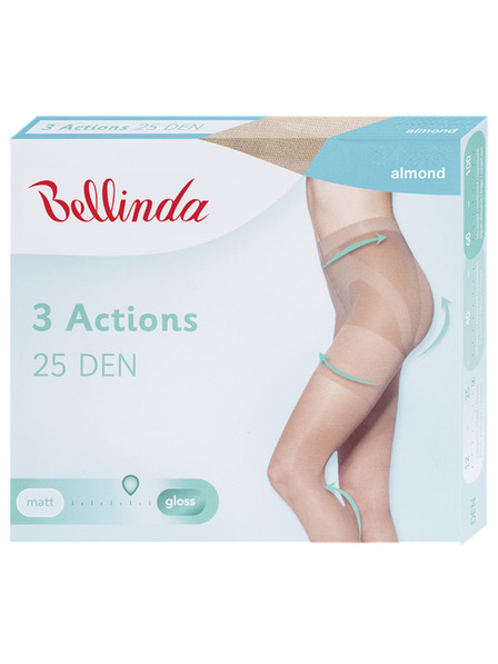Bellinda 3ACTIONS 25 DEN - Моделиращи чорапогащи - бадем