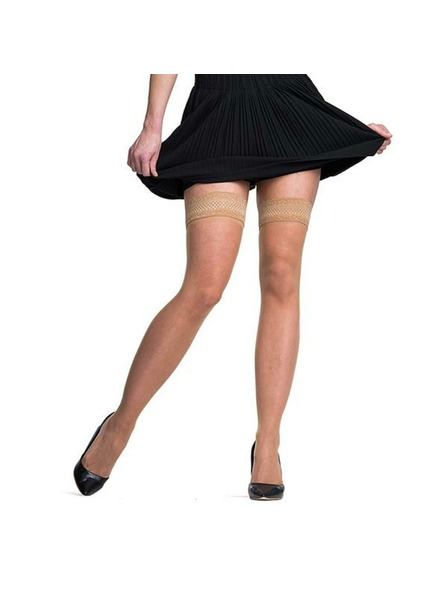 Bellinda FASCINATION UP 15 DEN - Самодържащи се чорапогащи - амбър