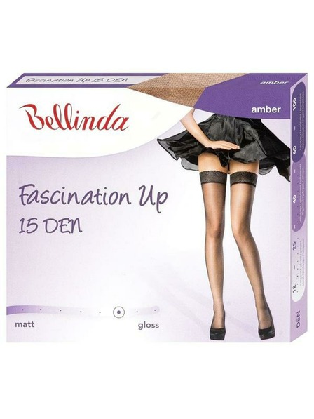 Bellinda FASCINATION UP 15 DEN - Самодържащи се чорапогащи - амбър