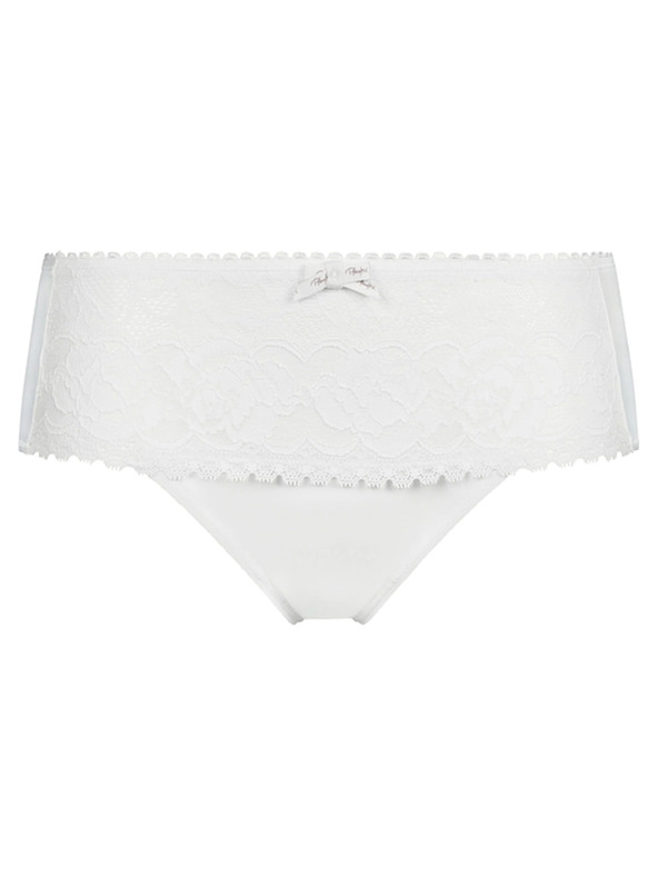 Playtex PLAYTEX RCS FLOWER ELEGANCE MIDI BRIEF - Дамски дантелени бикини - бяло
