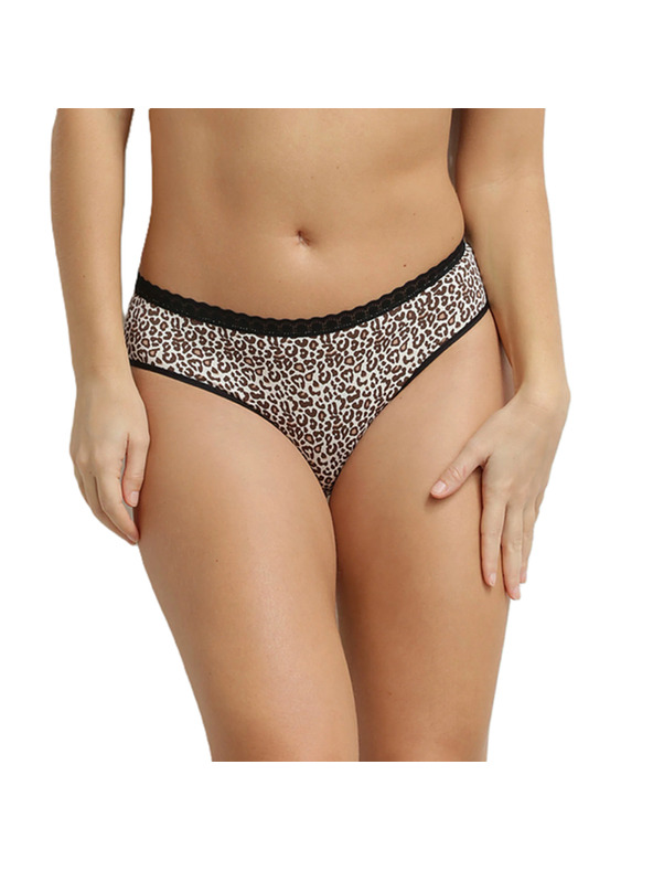 DIM DIM DAILY MICRO SLIP - Дамски бикини - черно - бяло