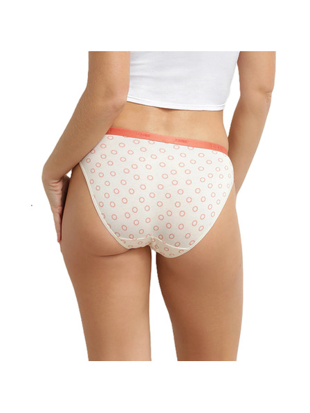 DIM DIM LES POCKETS COTTON SLIP 3x - Дамски памучни бикини 3 бр. - крем - тухла