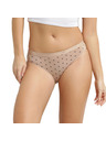 DIM DIM LES POCKETS COTTON SLIP 3x - Дамски памучни бикини 3 бр. - бял - светлокафяв - черен