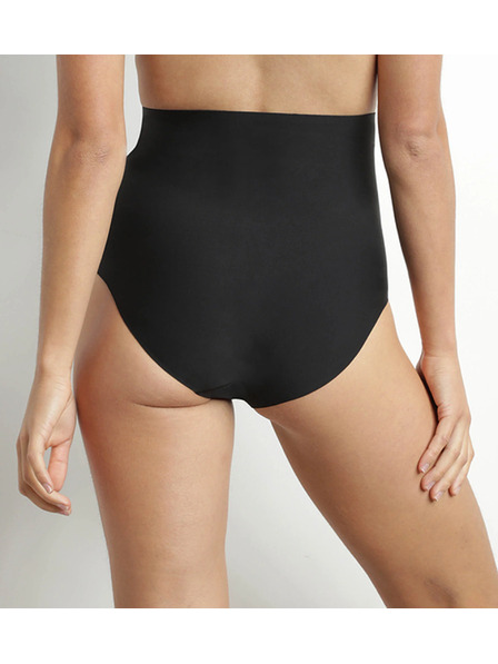 DIM DIM MID WAIST BRIEF - Дамски моделиращ бикини с по-висок пасък - черен