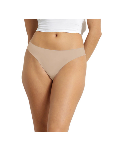 Bellinda INVISIBLE THONG - Дамски безшевен стринг - телесен