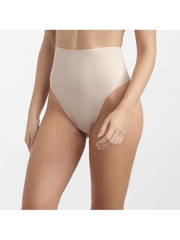 DIM DIM INVISIBLE MID WAIST THONG - Дамски стринг с по-висок пасък - телесен