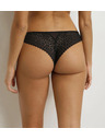 DIM DIM DAILY DENTELLE THONG - Дамски дантелен стринг - черен