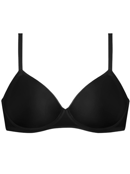 DIM DIM INVISIBLE WIRELESS PADDED BRA - Дамски гладък сутиен без костец - черен
