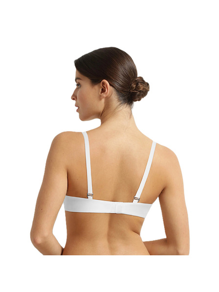 DIM DIM INVISIBLE WIRELESS PADDED BRA - Дамски гладък сутиен без костец - бял