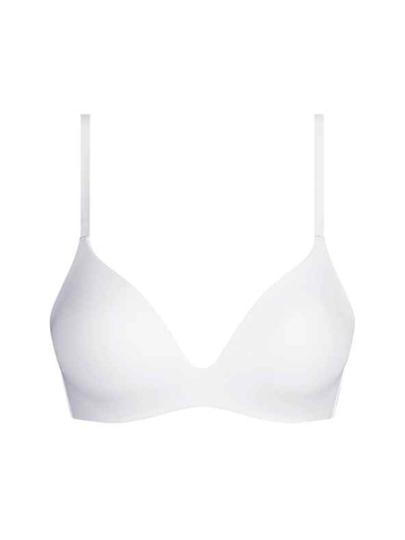 DIM DIM INVISIBLE WIRELESS PADDED BRA - Дамски сутиен без костец - бял
