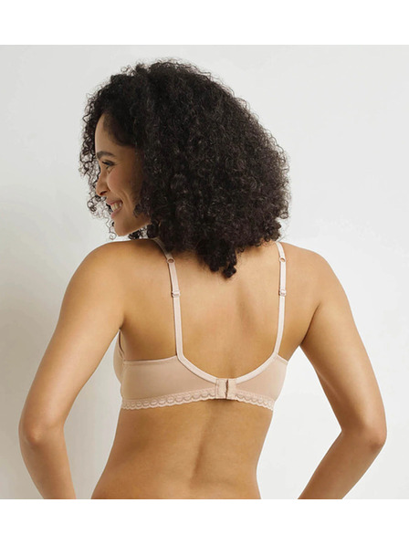 DIM DIM DAILY MICRO FOULARD BRA - Дамски дантелен сутиен с костец - телесен