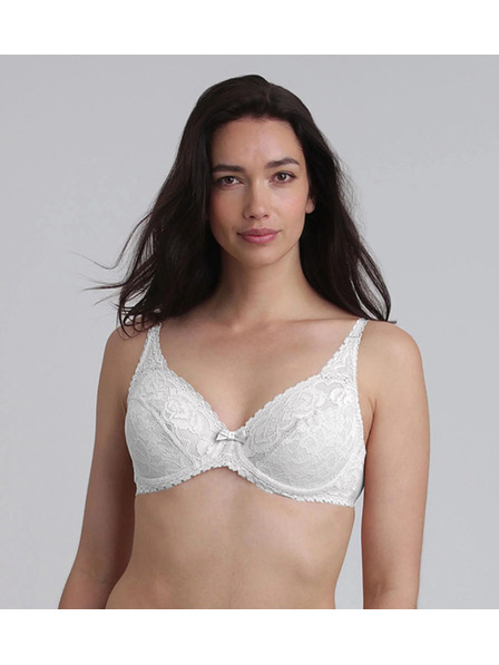 Playtex PLAYTEX RCS FLOWER ELEGANCE UNDERWIRE BRA - Дамски дантелен сутиен с костец - бял