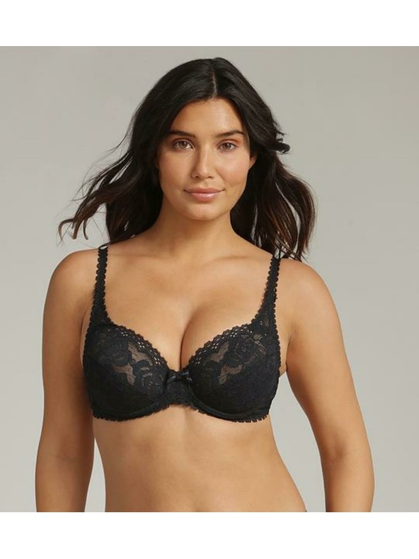 Playtex PLAYTEX RCS FLOWER ELEGANCE UNDERWIRE BRA - Дамски дантелен сутиен с костец - черен