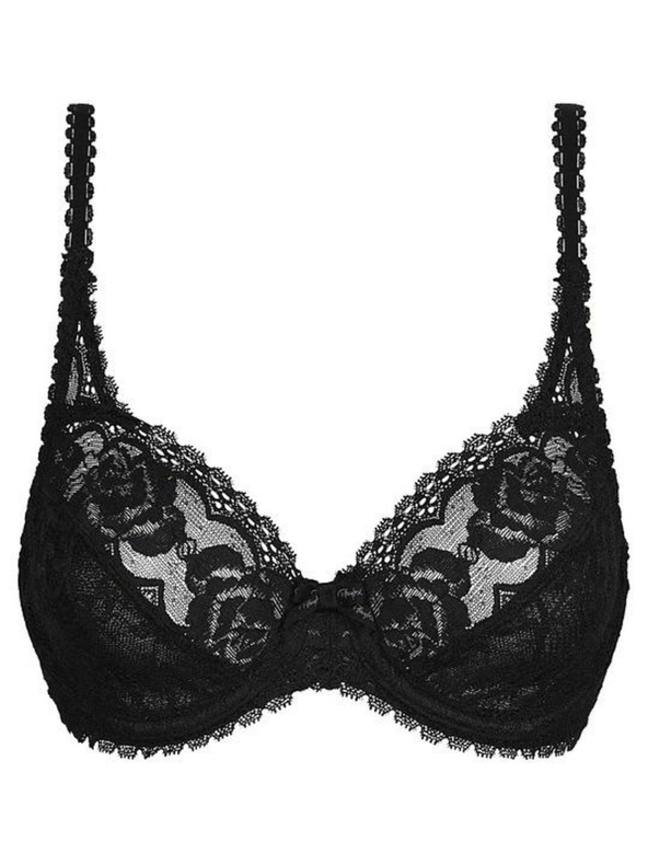 Playtex PLAYTEX RCS FLOWER ELEGANCE UNDERWIRE BRA - Дамски дантелен сутиен с костец - черен