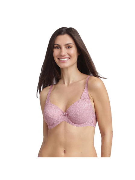 Playtex PLAYTEX RCS FLOWER ELEGANCE UNDERWIRE BRA - Дамски дантелен бюстхалтер с косточка - розово