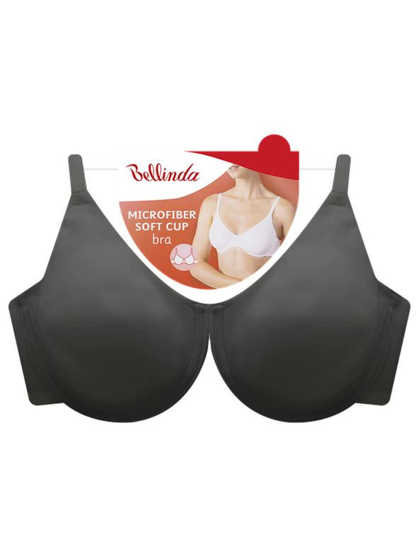Bellinda MICROFIBRE PADDED BRA - Дамски подплатен бюстхалтер - черно