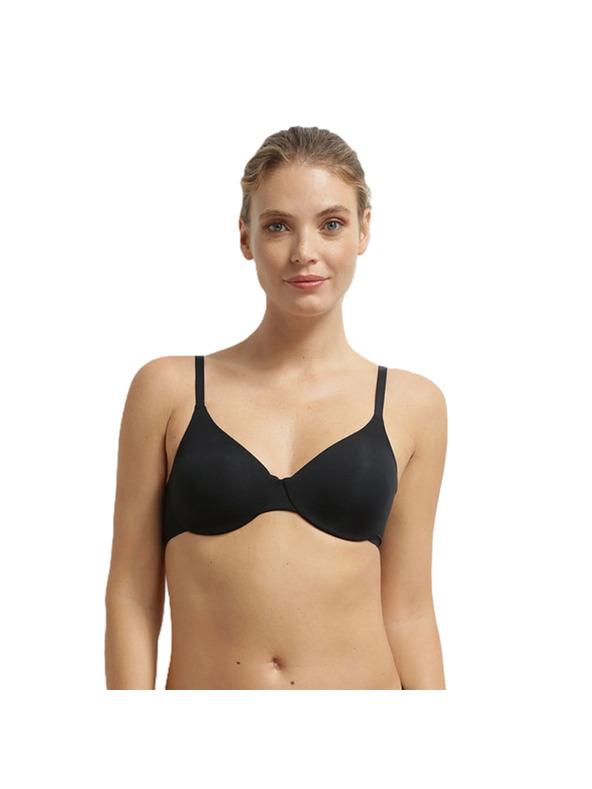 DIM DIM INVISIBLE UNDERWIRE FULL CUP BRA - Дамски бюстхалтер с косточка - черно