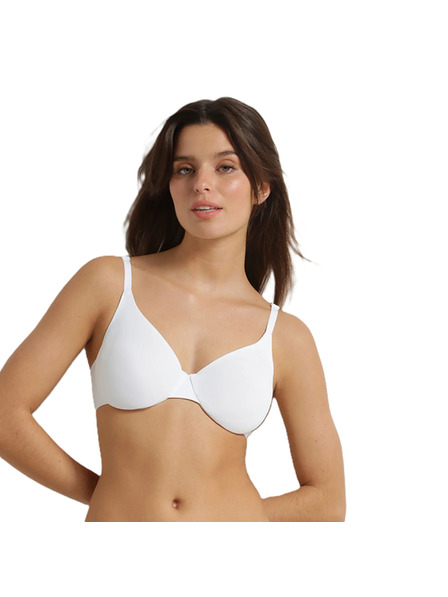 DIM DIM INVISIBLE UNDERWIRE FULL CUP BRA - Дамски бюстхалтер с косточка - бяло