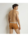 DIM DIM GOTS COTTON STRETCH BOXER 3x - Мъжки боксерки от биологичен памук 3 бр. - оранжево - тъмнозелено - светлокафяво
