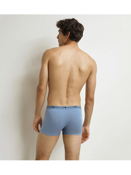 DIM DIM GOTS COTTON STRETCH BOXER 3x - Мъжки боксерки от биологичен памук 3 бр. - сиво - синьо - черно