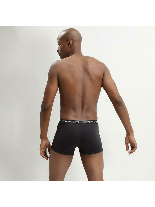 DIM DIM COTTON STRETCH BOXER 3x - Мъжки боксерки 3 бр. - черно