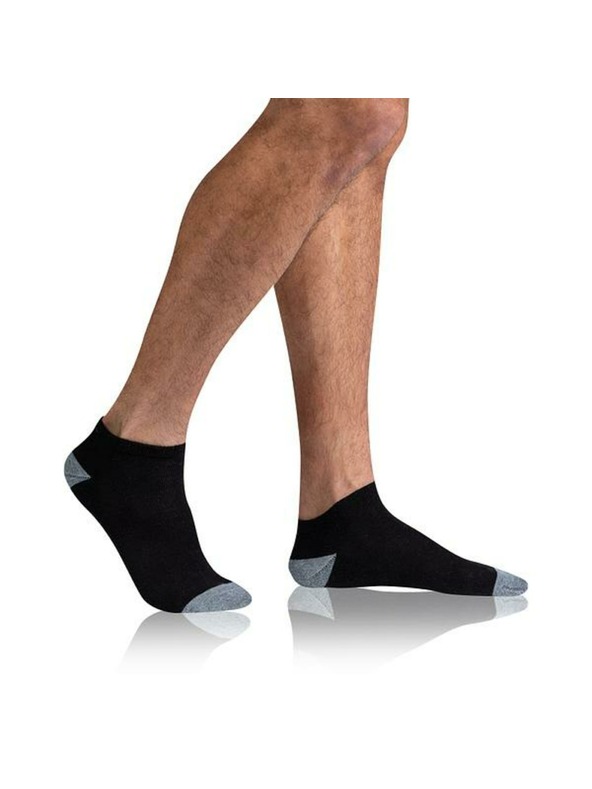 Bellinda SPORT MEN IN-SHOE 3x - Мъжки чорапи до глезена 3 двойки - черно