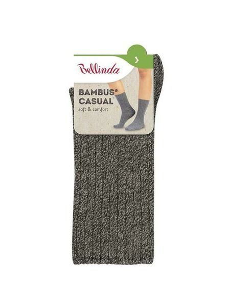 Bellinda BAMBUS CASUAL SOCKS - Зимни бамбукови чорапи - сив меланж