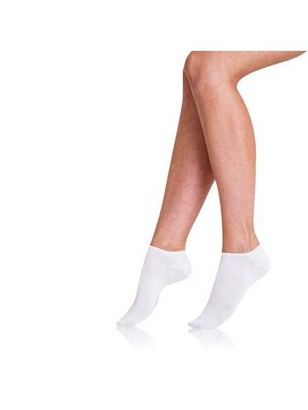 Bellinda COTTON IN-SHOE SOCKS 2x - Дамски къси чорапи 2 чифта - бяла