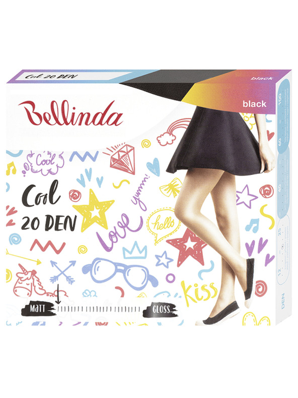 Bellinda COOL 20 DEN - Модни колготки - черна
