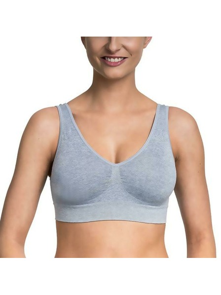 Bellinda EASY BRA - Дамски бюстхалтер без подкрепа спортен тип - сив