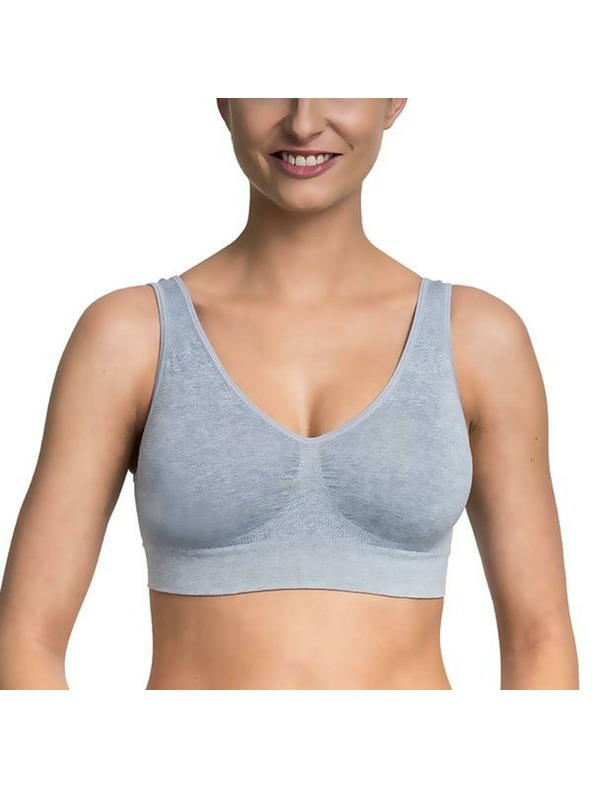 Bellinda EASY BRA - Дамски бюстхалтер без подкрепа спортен тип - сив