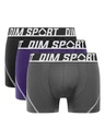 DIM DIM SPORT MICROFIBRE BOXER 3x - Мъжки спортни боксерки 3 броя - сив - син - черен