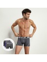 DIM DIM SPORT MICROFIBRE BOXER 3x - Мъжки спортни боксерки 3 броя - сив - син - черен