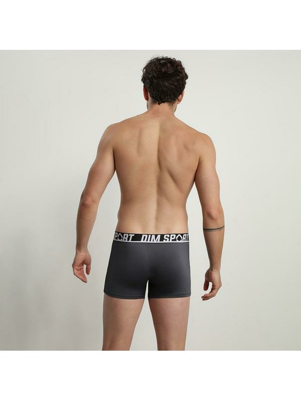 DIM DIM SPORT MICROFIBRE BOXER 3x - Мъжки спортни боксерки 3 броя - сив - син - черен