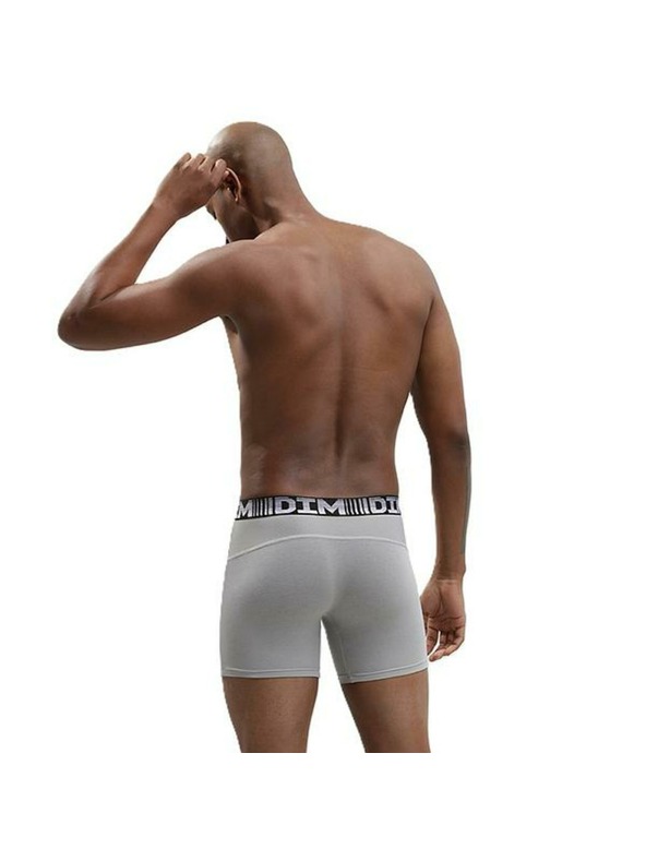 DIM Комплект от два мъжки спортни боксера в сиво и черно Dim 3D FLEX AIR LONG BOXER