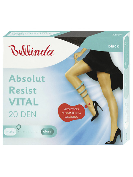 Bellinda Черно Bellinda дамски чорапогащник 20 DEN ABSOLUT RESIST VITAL