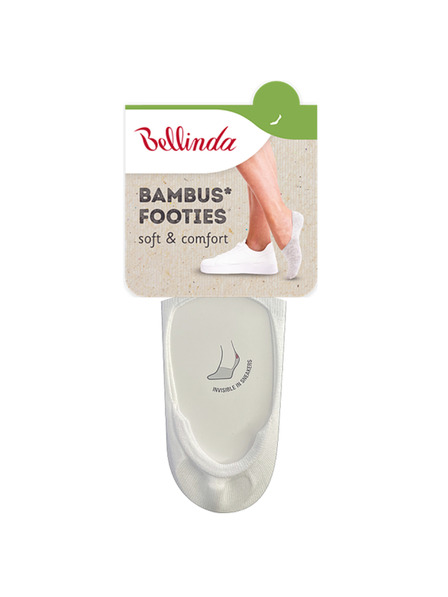 Bellinda Бели дамски чорапи Bamboo Very Low BELLINDA Bamboo Footie