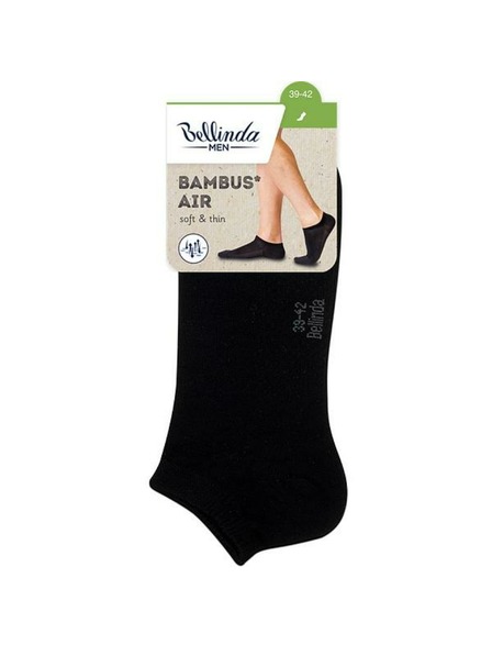 Bellinda Черни мъжки чорапи Bellinda BAMBUS AIR IN-SHOE