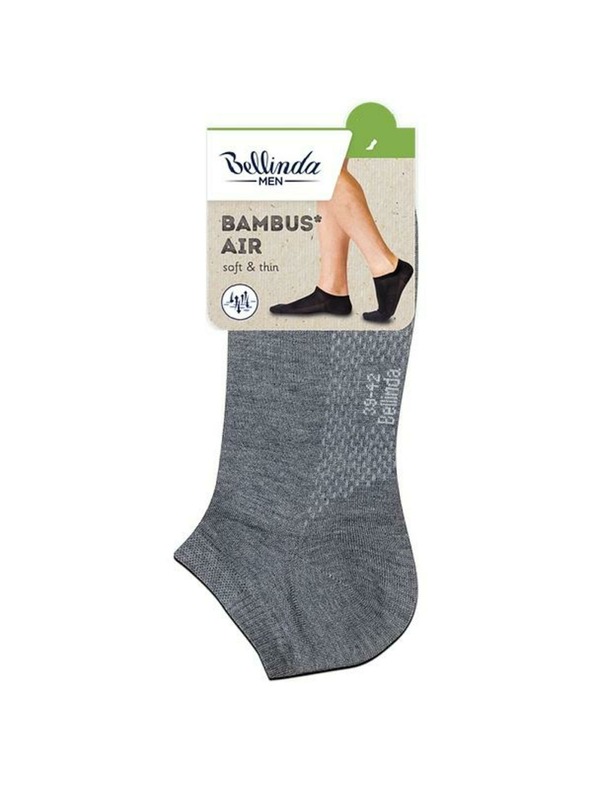 Bellinda Сиви мъжки чорапи Bellinda BAMBUS AIR IN-SHOE